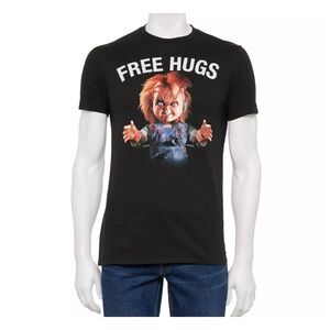 Men's Child's Play Chucky "Free Hugs" Graphic Tee Size XXL